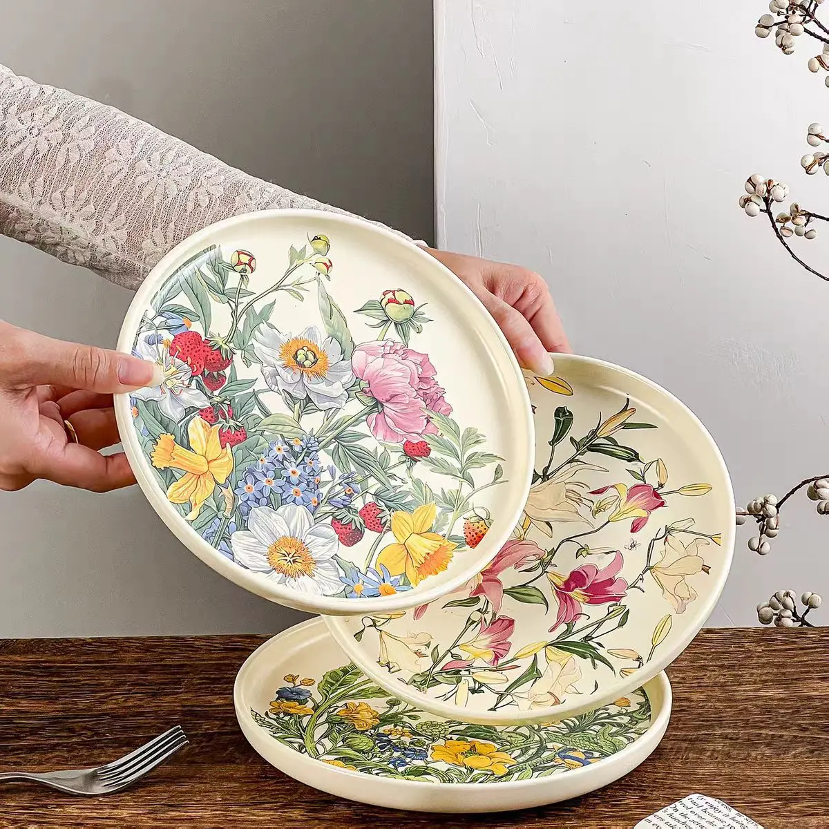 Creative Romantic Floral Ceram - đánh giá và giá Vintage Collectible Dishes