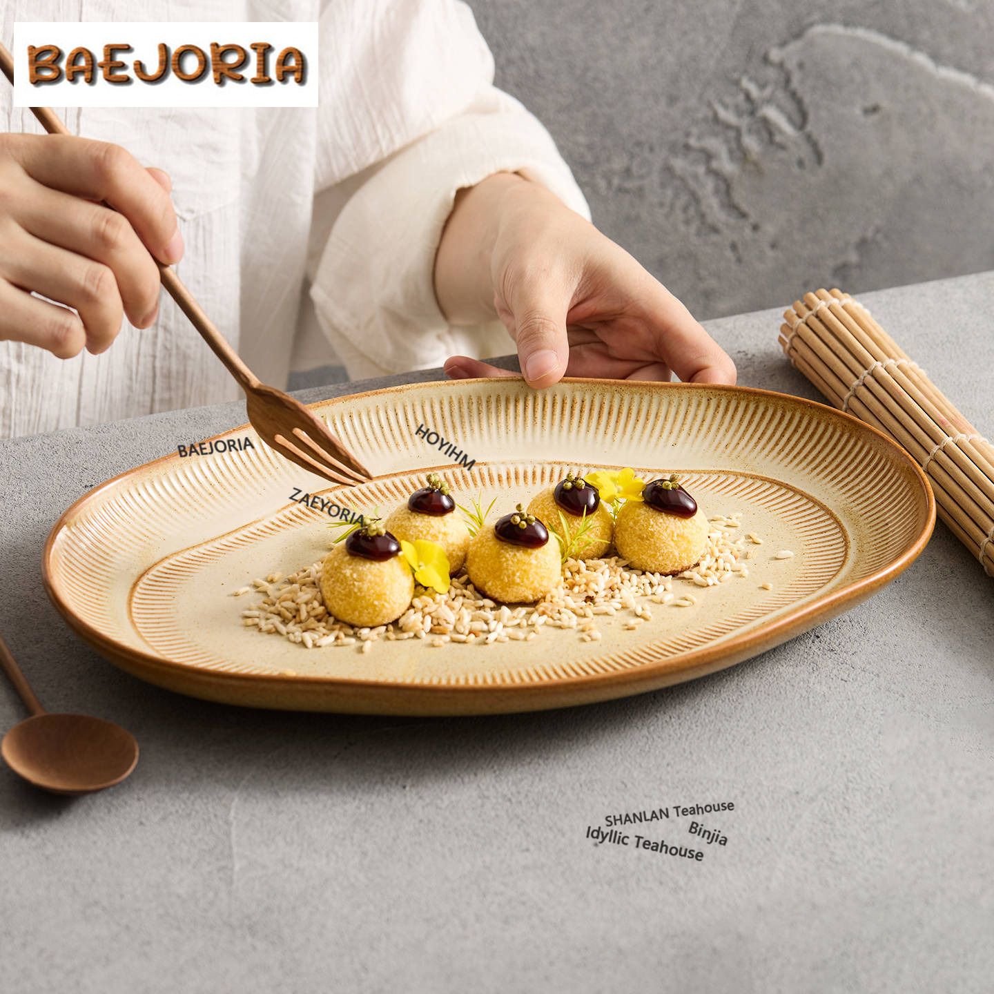 BAEJORIA Kiln Fambe Fish Plate - đánh giá và giá Vintage Collectible Dishes